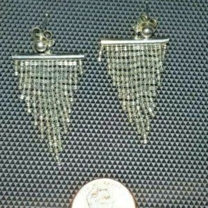 Vintage Earrings - Sliver Dangles